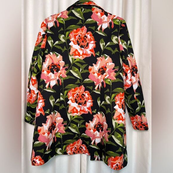 Vintage Grace Chuang Floral Blazer 🌺 Pockets 🌺 Lined 🌺 Small - Picture 2 of 8